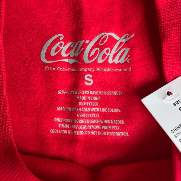 Official Coca-Cola Women’s Crewneck | RED - SMALL - Picture 4 of 11
